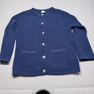 H&M Navy Blue Cardigan Sweater